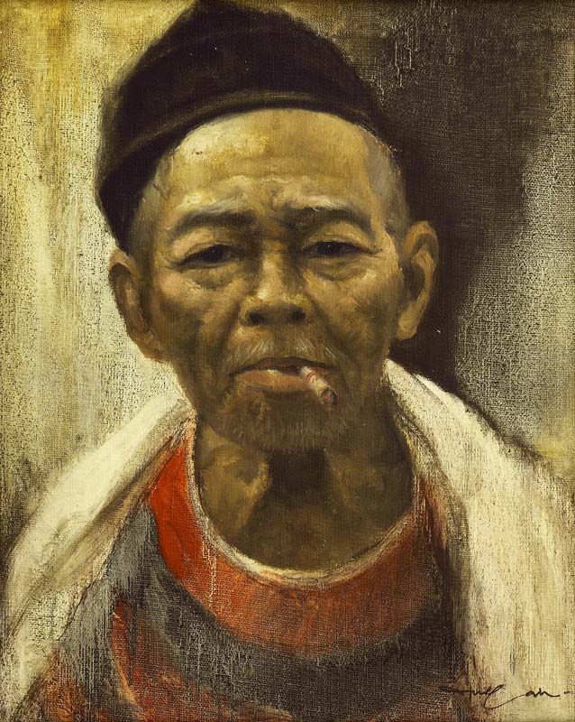 Dullah, Kakek, 50cm x 40cm, oil on canvas (USD 3,124-5,207)-Masterpiece